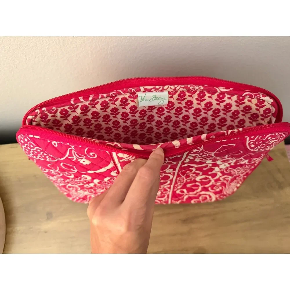 Vera Bradley Laptop Case/Tablet Bag - Twirly Birds Pink Floral